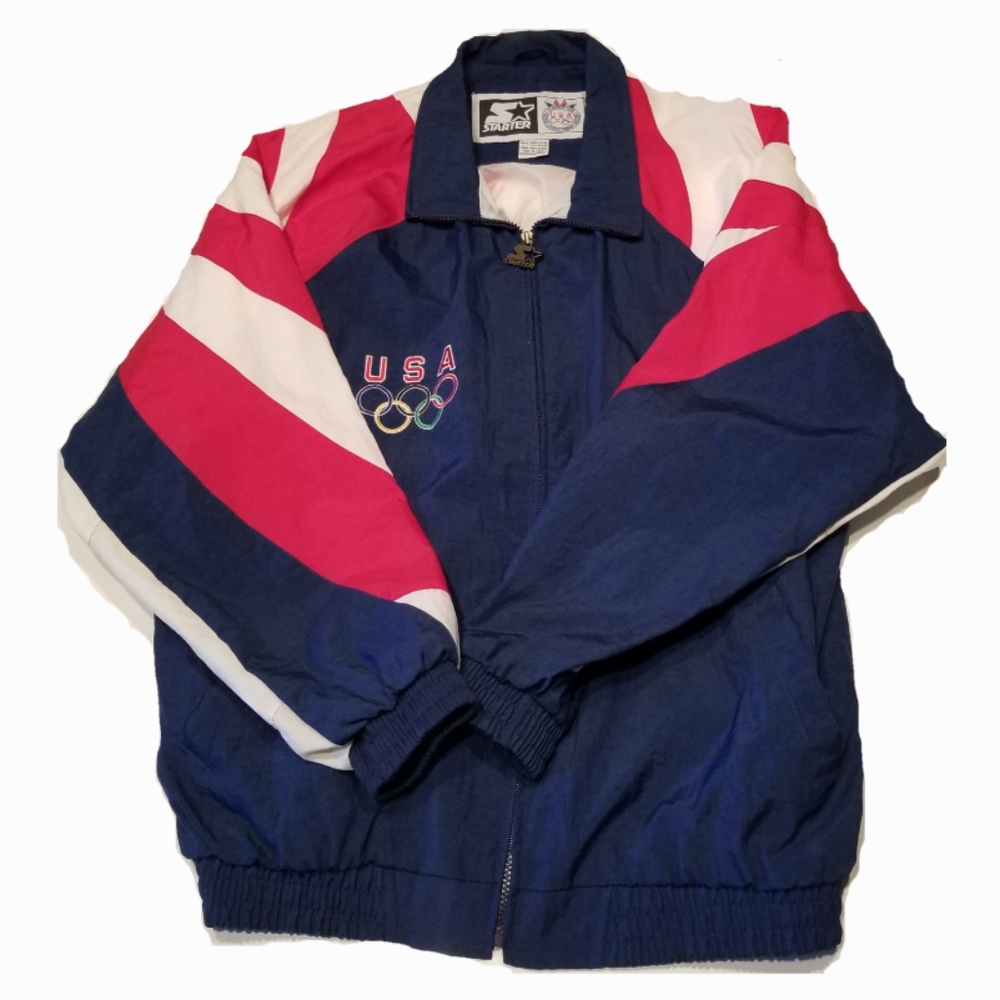 RARE 90s Starter USA Olympic Team Windbreaker